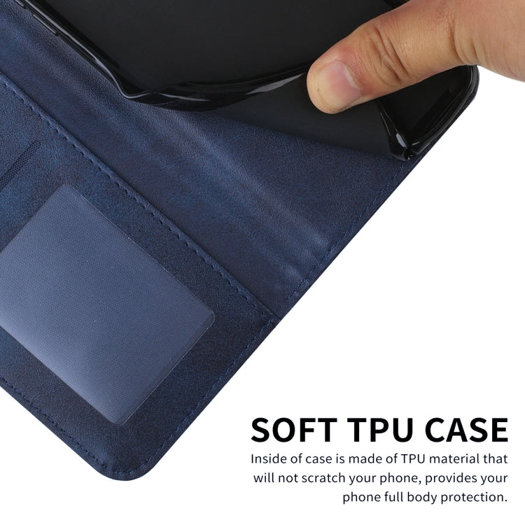 For Tecno Spark Go 2024 / POP 8 Stitching Calf Texture Buckle Leather Phone Case(Blue) - Tecno Cases by PMC Jewellery | Online Shopping South Africa | PMC Jewellery | Buy Now Pay Later Mobicred