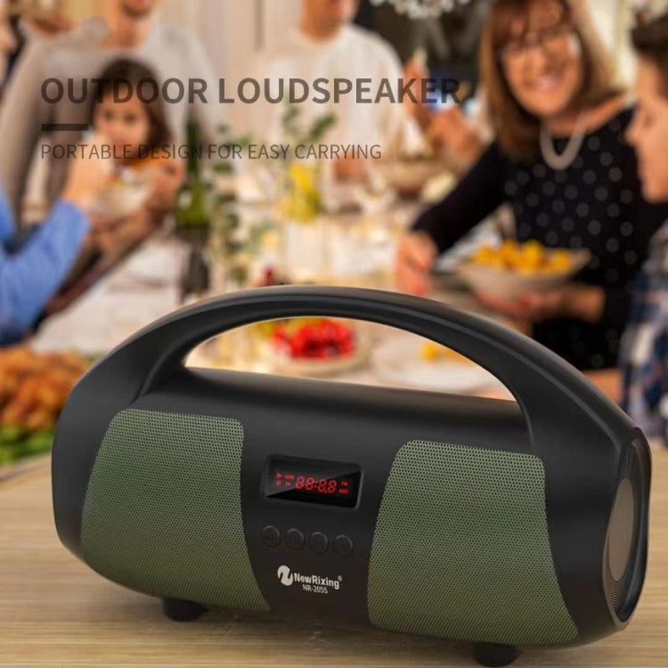 NewRixing NR2055 Wireless Portable TWS Bluetooth Speaker with Microphone(Red) - free shipping - PMC Jewellery - Order now!