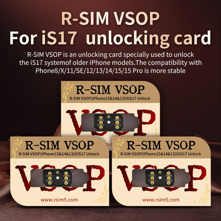 R-SIM VSOP Unlocking Card Sticker For iOS17 System Unlocking - Unlock SIM Card by PMC Jewellery | Online Shopping South Africa | PMC Jewellery