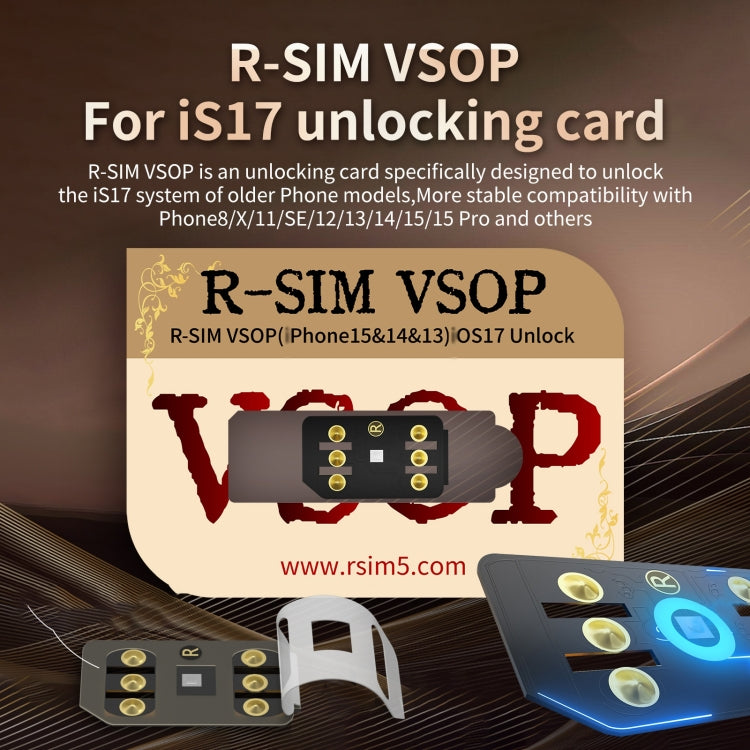 R-SIM VSOP Unlocking Card Sticker For iOS17 System Unlocking - Unlock SIM Card by PMC Jewellery | Online Shopping South Africa | PMC Jewellery