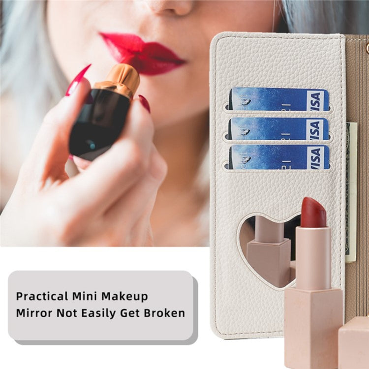 For Sharp Aquos wish4 Crossbody Litchi Texture Leather Phone Case(White) - More Brand by PMC TechLife | Online Shopping South Africa | PMC TechLife | Buy Now Pay Later Mobicred