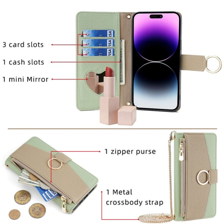 For Infinix Note 10 Pro Crossbody Litchi Texture Leather Phone Case(Green) - Infinix Cases by PMC TechLife | Online Shopping South Africa | PMC TechLife | Buy Now Pay Later Mobicred