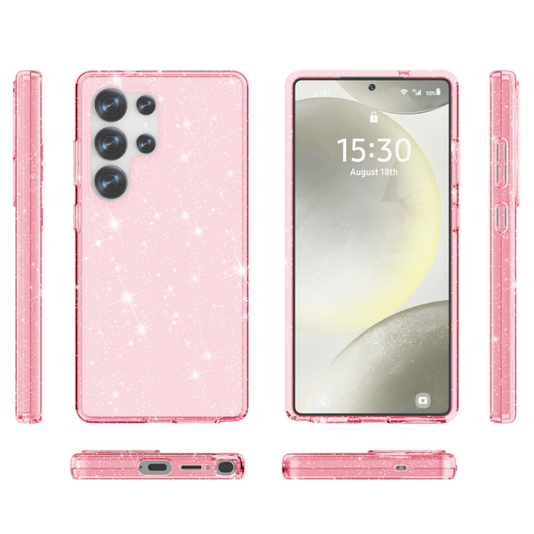 For Samsung Galaxy S25 Ultra 5G Shockproof Terminator Glitter Powder Phone Case(Pink) - Galaxy S25 Ultra 5G Cases by PMC Jewellery | Online Shopping South Africa | PMC Jewellery | Buy Now Pay Later Mobicred