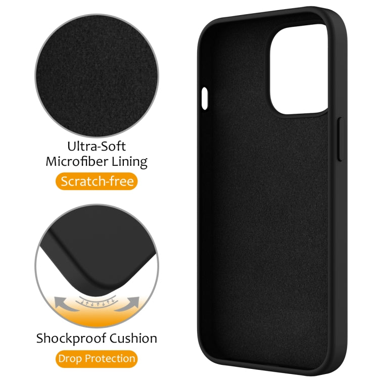 For iPhone 12 Pro Max MagSafe Magnetic Liquid Silicone Phone Case with Ring Holder(Black) - iPhone 12 Pro Max Cases by PMC TechLife | Online Shopping South Africa | PMC TechLife