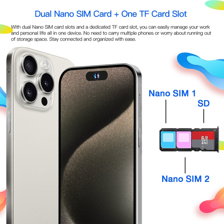 i15ProMax / U18, 3GB+32GB, 6.53 inch Face Identification Android 8.1 MTK6737 Quad Core, Network: 4G, OTG, Dual SIM(White) -  by PMC TechLife | Online Shopping South Africa | PMC TechLife