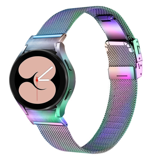 For Samsung Galaxy Watch 6 Quick Release Button Turtle Buckle Milan Watch Band(Colorful) - Watch Bands by PMC Jewellery | Online Shopping South Africa | PMC Jewellery