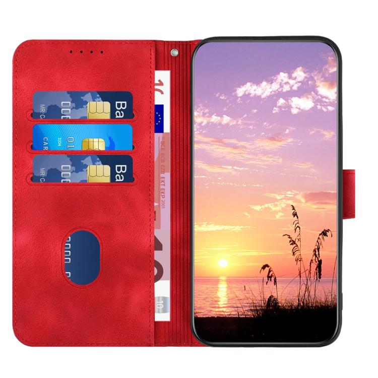 For iPhone 17 Pro YX0060 Elephant Head Embossed Phone Leather Case with Lanyard(Red) - free shipping - PMc TechLife - Order now!