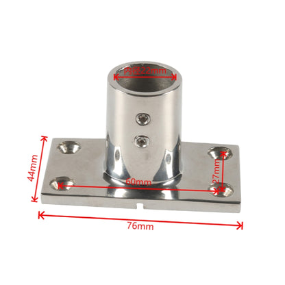 A8767 Ship / Yacht 316 Stainless Steel 90 Degree Square Tube Holder with Screws + Wrench(Silver) - Marine Accessories & Parts by PMC Jewellery | Online Shopping South Africa | PMC Jewellery