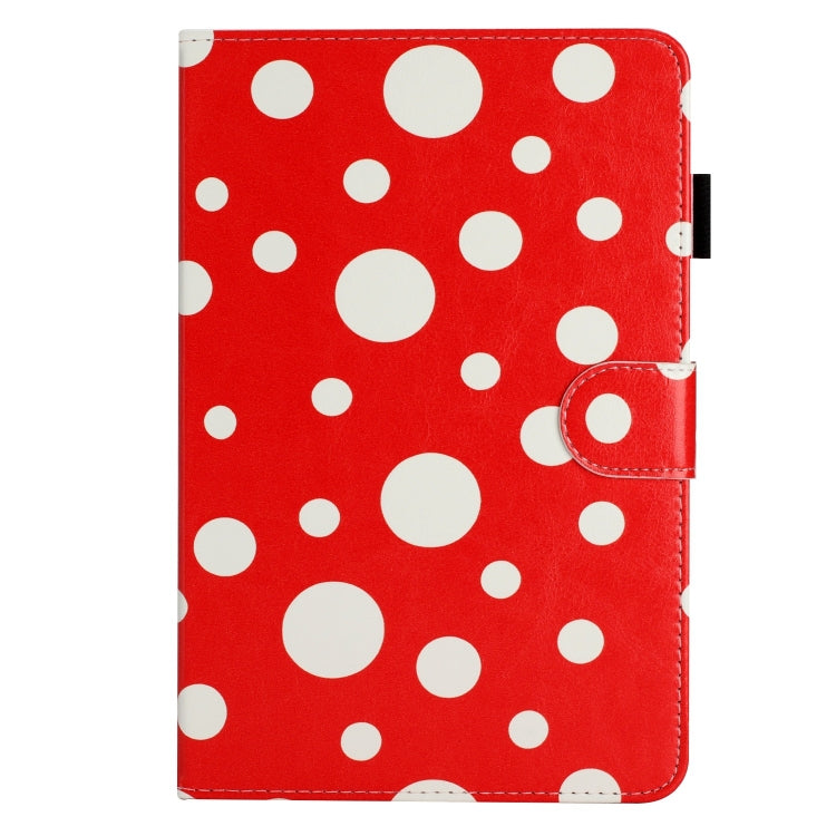 10 inch Dot Pattern Leather Tablet Case(Red White Dot) - 10 - 11 inch by PMC TechLife | Online Shopping South Africa | PMC TechLife | Buy Now Pay Later Mobicred