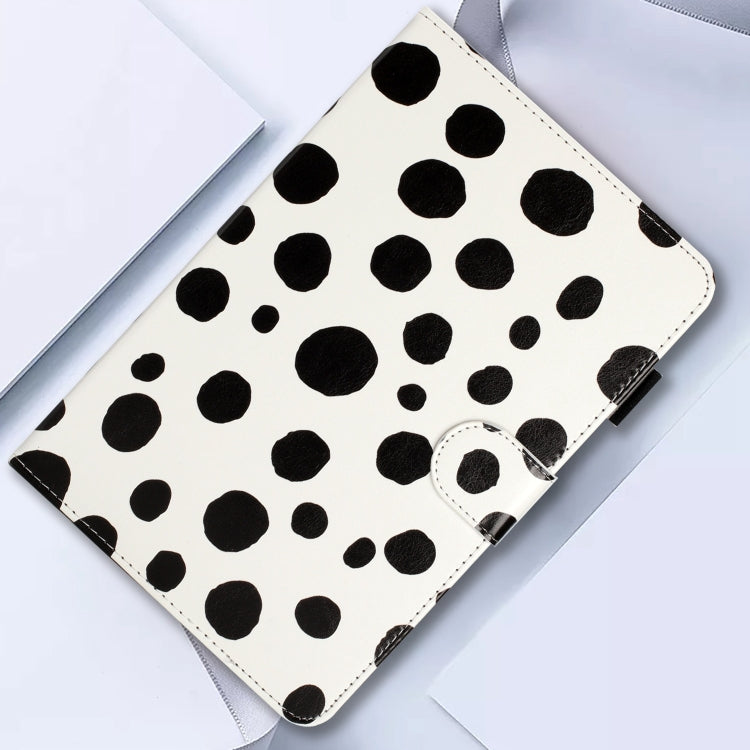 10 inch Dot Pattern Leather Tablet Case(White Black Dot) - 10 - 11 inch by PMC TechLife | Online Shopping South Africa | PMC TechLife | Buy Now Pay Later Mobicred