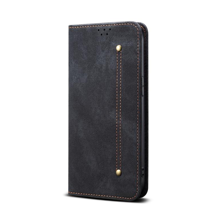 For Motorola Edge 60 Fusion Denim Texture Flip Leather Phone Case(Black) - free shipping - PMC TechLife - Order now!