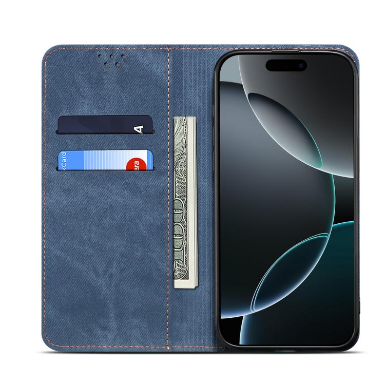 For Motorola Edge 60 Pro Denim Texture Flip Leather Phone Case(Blue) - free shipping - PMC TechLife - Order now!
