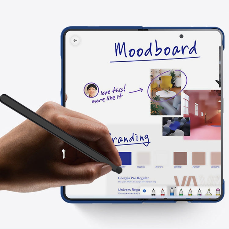 For Honor Magic V2 Integrated Skin Feel PC Phone Case with Pen / Pen Box(Black) - Honor Cases by PMC TechLife | Online Shopping South Africa | PMC TechLife | Buy Now Pay Later Mobicred