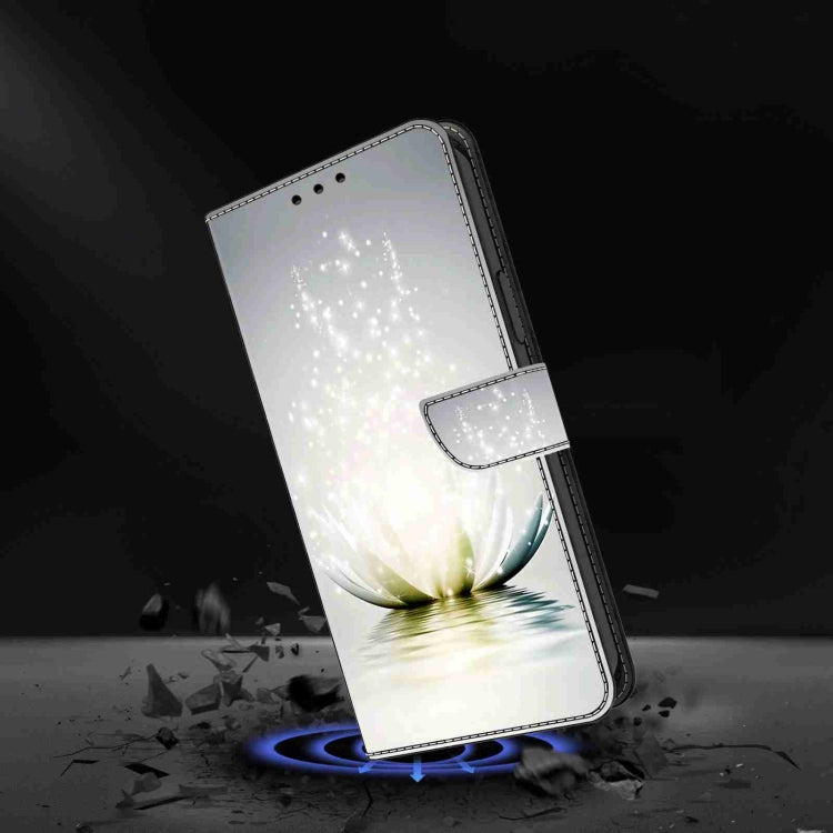 For Honor Magic5 Pro Crystal 3D Shockproof Protective Leather Phone Case(Light Lotus) - Honor Cases by PMC Jewellery | Online Shopping South Africa | PMC Jewellery | Buy Now Pay Later Mobicred