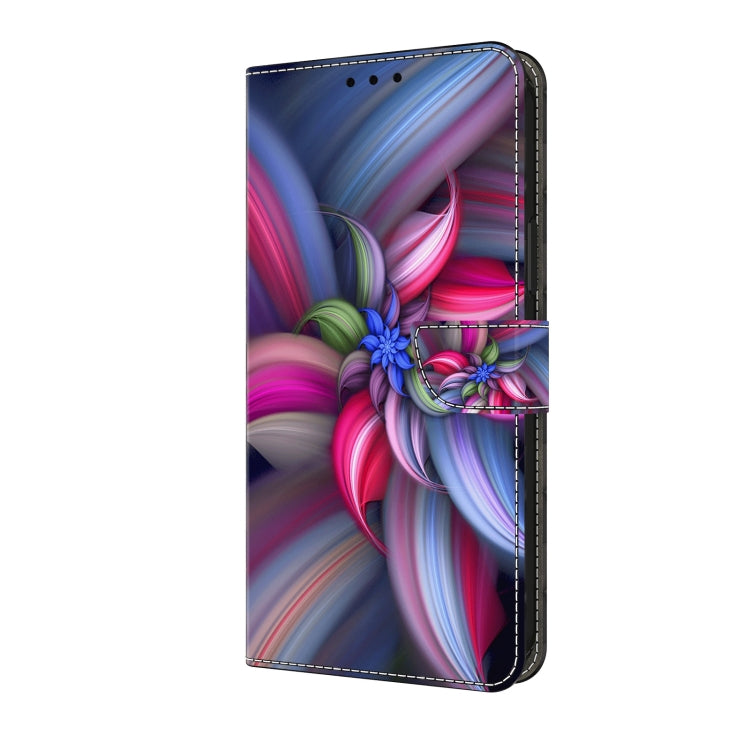 For Honor Magic6 Lite Crystal 3D Shockproof Protective Leather Phone Case(Colorful Flower) - Honor Cases by PMC TechLife | Online Shopping South Africa | PMC TechLife | Buy Now Pay Later Mobicred