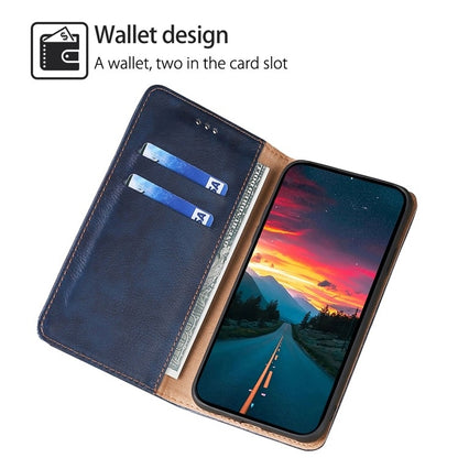 For Motorola Edge 5G 2024 Gloss Oil Solid Color Magnetic Leather Phone Case(Blue) - Motorola Cases by PMC Jewellery | Online Shopping South Africa | PMC Jewellery | Buy Now Pay Later Mobicred