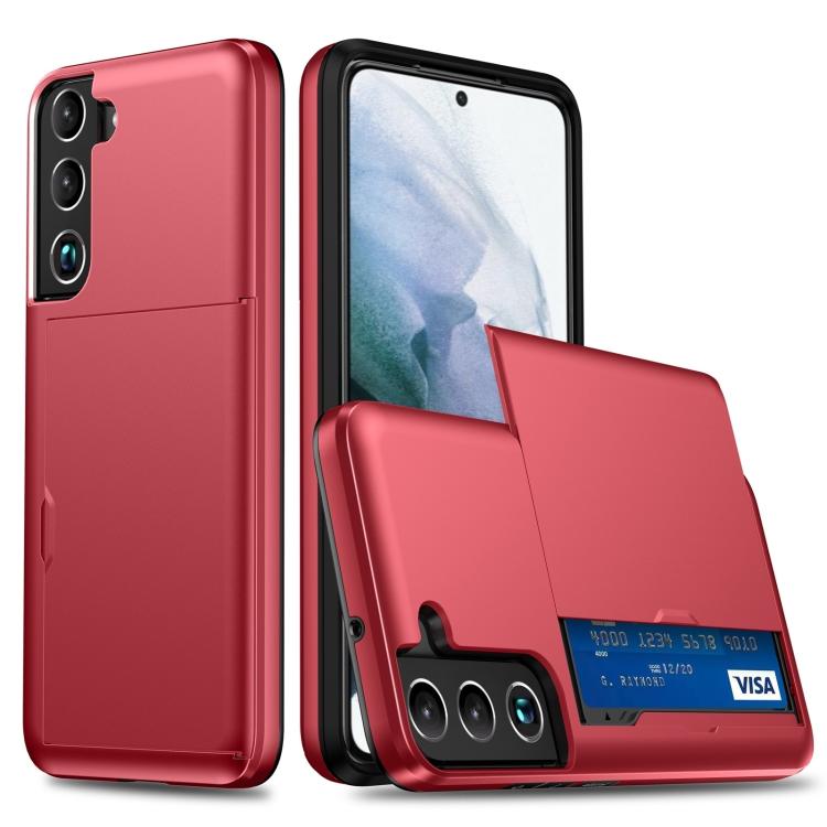 For Samsung Galaxy S25+ 5G Shockproof Armor Phone Case with Card Slot(Red) - Galaxy S25+ 5G Cases by PMC Jewellery | Online Shopping South Africa | PMC Jewellery | Buy Now Pay Later Mobicred