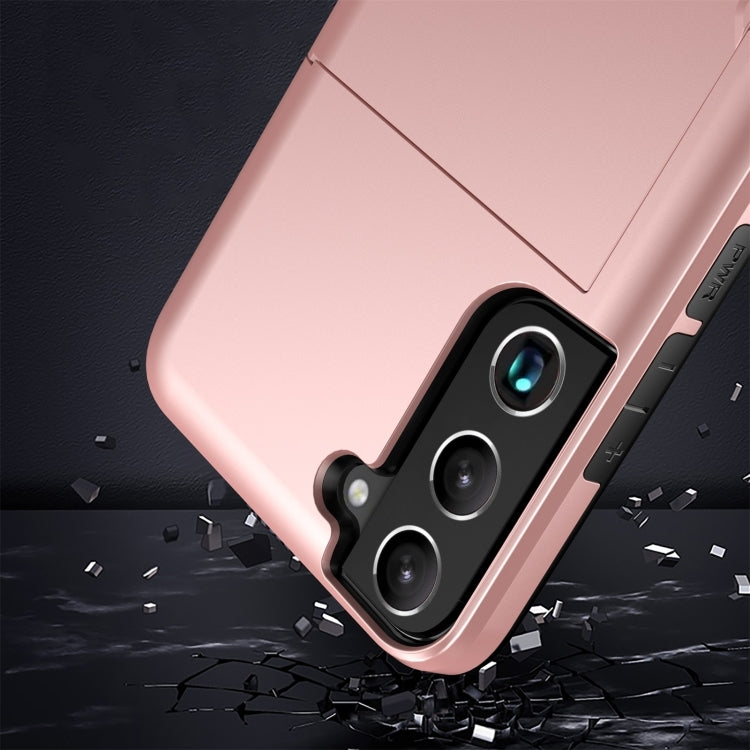 For Samsung Galaxy S24+ 5G Shockproof Armor Phone Case with Card Slot(Silver) - Galaxy S24+ 5G Cases by PMC TechLife | Online Shopping South Africa | PMC TechLife