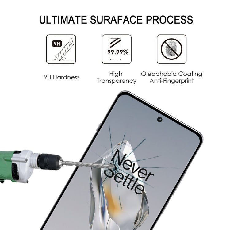 For OnePlus 12 9H HD 3D Curved Edge Tempered Glass Film(Black) - OnePlus Tempered Glass by PMC Jewellery | Online Shopping South Africa | PMC Jewellery