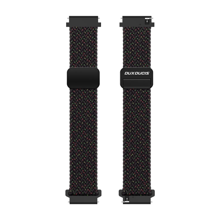 DUX DUCIS Mixture Pro Series Magnetic Buckle Nylon Braid Watch Band, Size:20mm(Black Unity) - 20mm Bands by DUX DUCIS | Online Shopping South Africa | PMC Jewellery | Buy Now Pay Later Mobicred