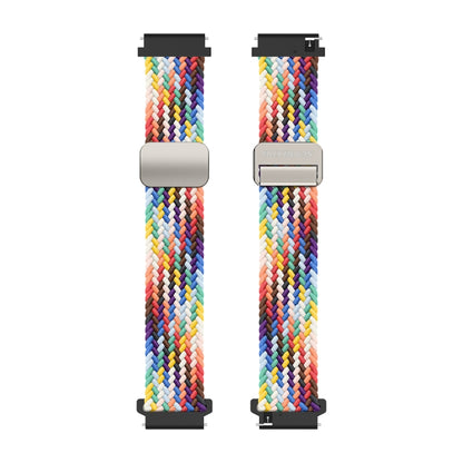 DUX DUCIS Mixture Pro Series Magnetic Buckle Nylon Braid Watch Band, Size:22mm(Rainbow) - 22mm Bands by DUX DUCIS | Online Shopping South Africa | PMC Jewellery | Buy Now Pay Later Mobicred