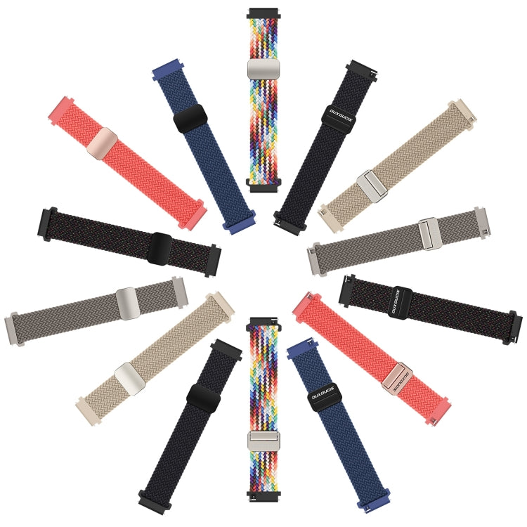 DUX DUCIS Mixture Pro Series Magnetic Buckle Nylon Braid Watch Band, Size:22mm(Black Unity) - 22mm Bands by DUX DUCIS | Online Shopping South Africa | PMC Jewellery | Buy Now Pay Later Mobicred