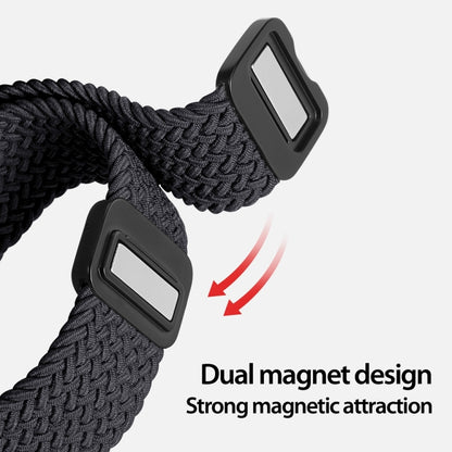 For Apple Watch SE 2023 40mm DUX DUCIS Mixture Pro Series Magnetic Buckle Nylon Braid Watch Band(Midnight) - Watch Bands by DUX DUCIS | Online Shopping South Africa | PMC Jewellery | Buy Now Pay Later Mobicred