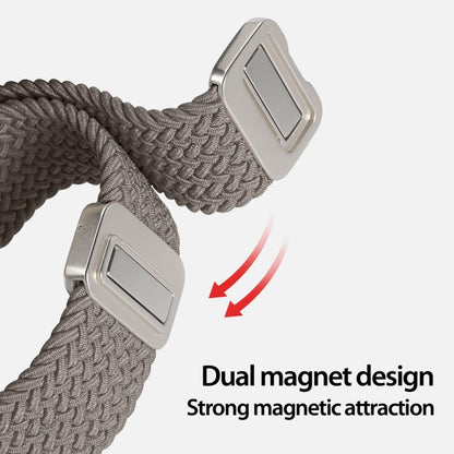 For Apple Watch Series 6 44mm DUX DUCIS Mixture Pro Series Magnetic Buckle Nylon Braid Watch Band(Clay) - Watch Bands by DUX DUCIS | Online Shopping South Africa | PMC Jewellery | Buy Now Pay Later Mobicred