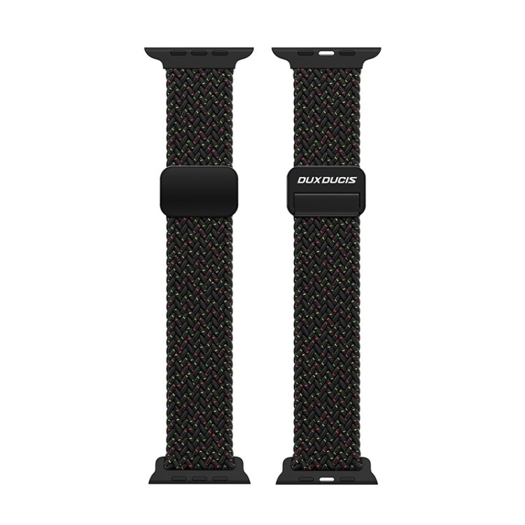 For Apple Watch Series 5 40mm DUX DUCIS Mixture Pro Series Magnetic Buckle Nylon Braid Watch Band(Black Unity) - Watch Bands by DUX DUCIS | Online Shopping South Africa | PMC Jewellery | Buy Now Pay Later Mobicred