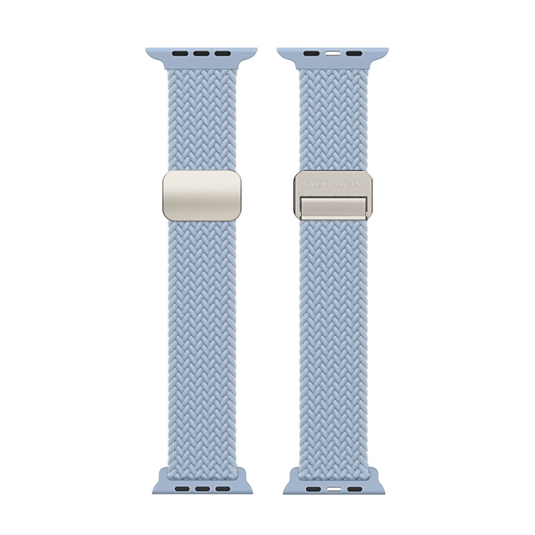 For Apple Watch Series 3 42mm DUX DUCIS Mixture Pro Series Magnetic Buckle Nylon Braid Watch Band(Light Blue) - Watch Bands by DUX DUCIS | Online Shopping South Africa | PMC Jewellery | Buy Now Pay Later Mobicred