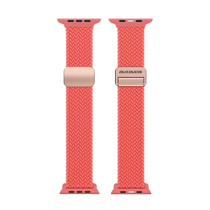 For Apple Watch Series 10 42mm DUX DUCIS Mixture Pro Series Magnetic Buckle Nylon Braid Watch Band(Guava) - Watch Bands by DUX DUCIS | Online Shopping South Africa | PMC Jewellery | Buy Now Pay Later Mobicred