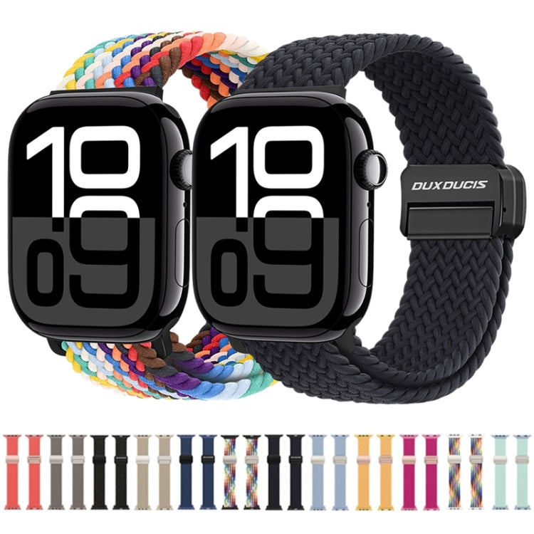 For Apple Watch 42mm DUX DUCIS Mixture Pro Series Magnetic Buckle Nylon Braid Watch Band(Sunny Color) - Watch Bands by DUX DUCIS | Online Shopping South Africa | PMC Jewellery | Buy Now Pay Later Mobicred