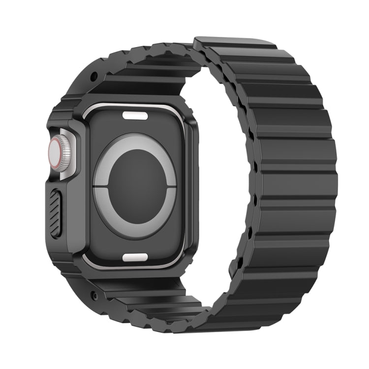 For Apple Watch SE 2022 40mm DUX DUCIS OA Series Integrated Magnetic Watch Band(Black) - Watch Bands by DUX DUCIS | Online Shopping South Africa | PMC Jewellery | Buy Now Pay Later Mobicred