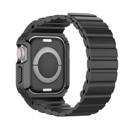 For Apple Watch Series 2 38mm DUX DUCIS OA Series Integrated Magnetic Watch Band(Black) - Watch Bands by DUX DUCIS | Online Shopping South Africa | PMC Jewellery | Buy Now Pay Later Mobicred