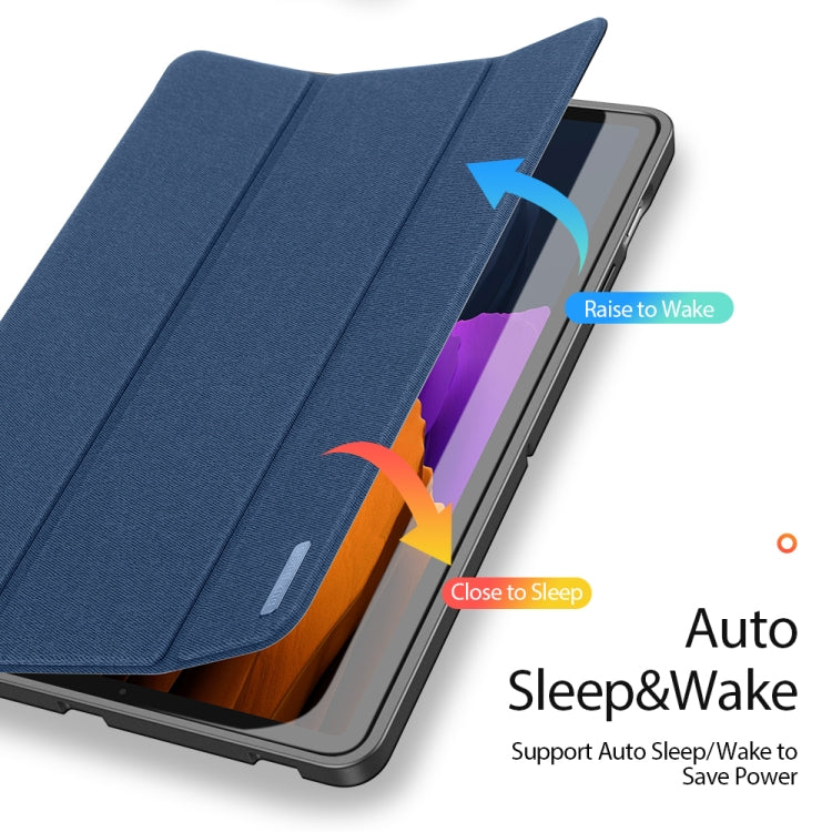 For Samsung Galaxy Tab S7 11 inch DUX DUCIS Domo Series Horizontal Flip Magnetic PU Leather Case with Three-folding Holder & Sleep / Wake-up Function & Pen Slot(Blue) - Other Galaxy Tab PC by DUX DUCIS | Online Shopping South Africa | PMC Jewellery | Buy Now Pay Later Mobicred