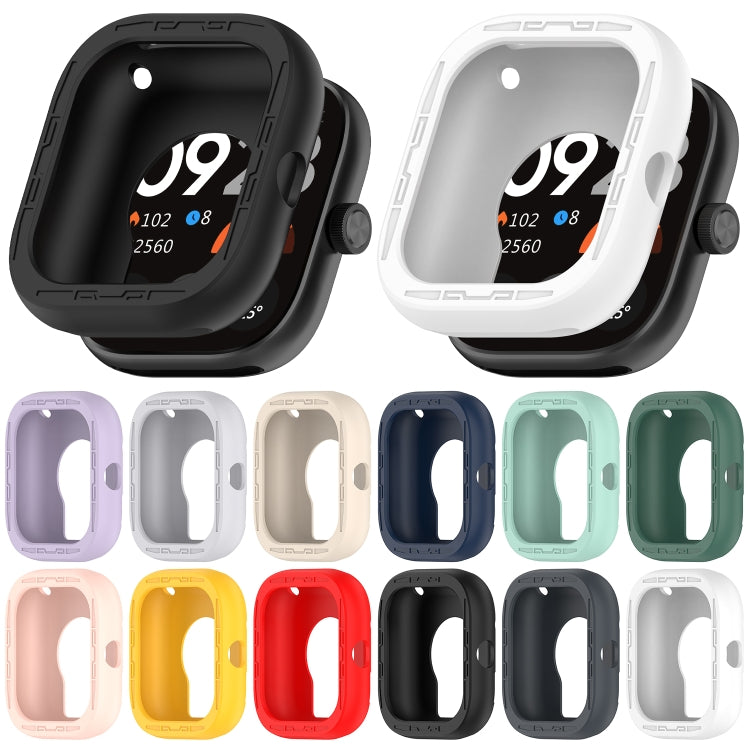 For Redmi Watch 4 Silicone Smart Watch Protective Case(Black) - Watch Cases by PMC TechLife | Online Shopping South Africa | PMC TechLife | Buy Now Pay Later Mobicred