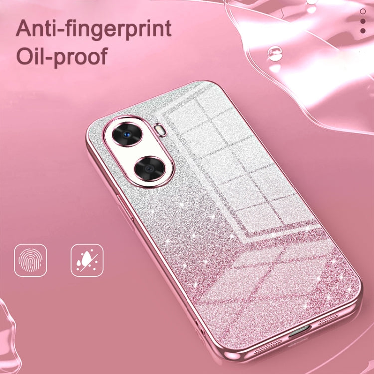 For Huawei Pura 70 Pro Gradient Glitter Powder Electroplated Phone Case(Gold) - free shipping - PMC Jewellery - Order now!