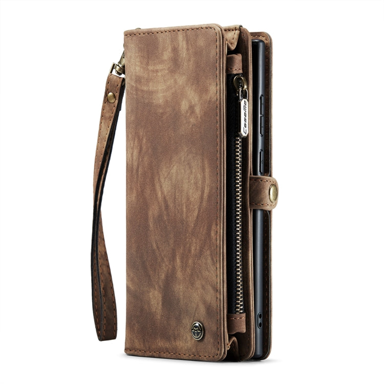 For Samsung Galaxy Note20 Ultra CaseMe-008 Detachable Multifunctional Horizontal Flip Leather Case with Card Slot & Holder & Zipper Wallet & Photo Frame(Brown) - Galaxy Note20 Ultra Cases by CaseMe | Online Shopping South Africa | PMC Jewellery | Buy Now Pay Later Mobicred