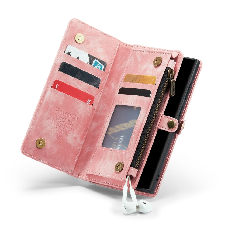 For Samsung Galaxy Note20 Ultra CaseMe-008 Detachable Multifunctional Horizontal Flip Leather Case with Card Slot & Holder & Zipper Wallet & Photo Frame (Pink) - Galaxy Note20 Ultra Cases by CaseMe | Online Shopping South Africa | PMC Jewellery | Buy Now Pay Later Mobicred