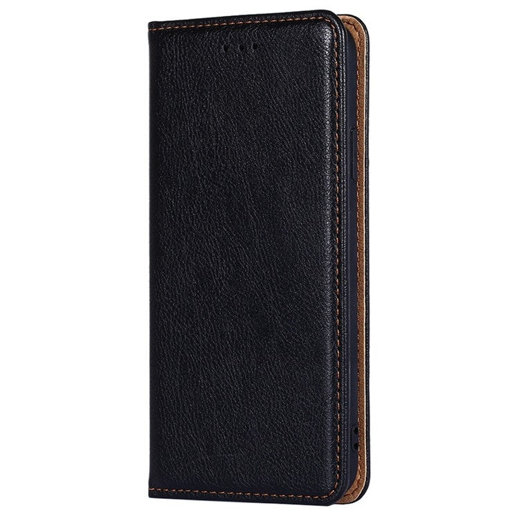For Honor Magic6 Pro Gloss Oil Solid Color Magnetic Leather Phone Case(Black) - Honor Cases by PMC TechLife | Online Shopping South Africa | PMC TechLife | Buy Now Pay Later Mobicred