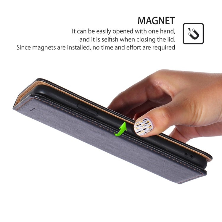 For Honor Magic6 Pro Gloss Oil Solid Color Magnetic Leather Phone Case(Black) - Honor Cases by PMC TechLife | Online Shopping South Africa | PMC TechLife | Buy Now Pay Later Mobicred