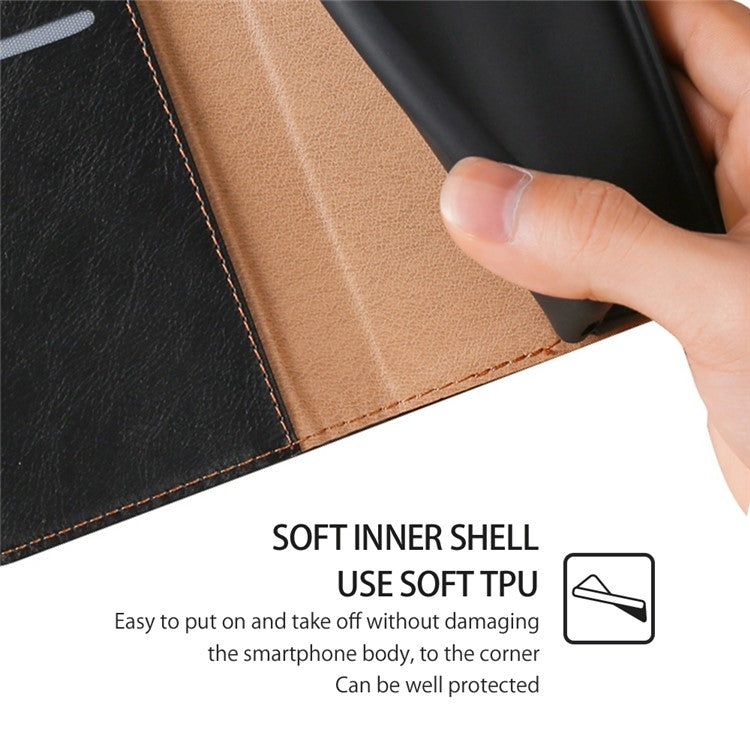 For Honor Magic6 Pro Gloss Oil Solid Color Magnetic Leather Phone Case(Black) - Honor Cases by PMC TechLife | Online Shopping South Africa | PMC TechLife | Buy Now Pay Later Mobicred