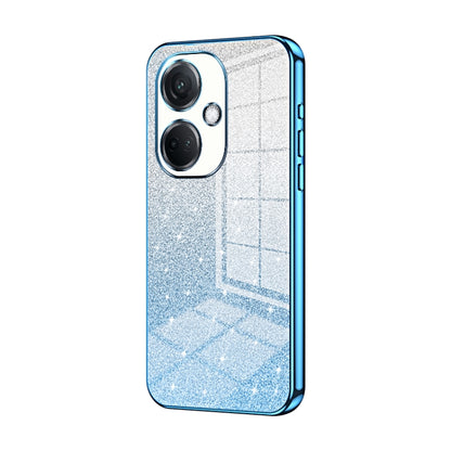 For OPPO K11 Gradient Glitter Powder Electroplated Phone Case(Blue) - OPPO Cases by PMC Jewellery | Online Shopping South Africa | PMC Jewellery | Buy Now Pay Later Mobicred