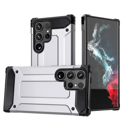 For Samsung Galaxy S25 Ultra 5G Magic Armor TPU Hybrid PC Phone Case(Silver) - Galaxy S25 Ultra 5G Cases by PMC Jewellery | Online Shopping South Africa | PMC Jewellery | Buy Now Pay Later Mobicred