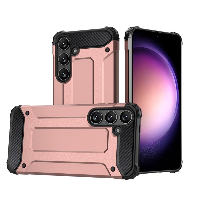 For Samsung Galaxy S25 5G Magic Armor TPU Hybrid PC Phone Case(Rose Gold) - Galaxy S25 5G Cases by PMC Jewellery | Online Shopping South Africa | PMC Jewellery | Buy Now Pay Later Mobicred