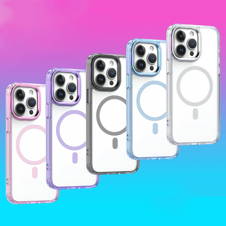 For iPhone 14 Pro MagSafe Magnetic Clear Phone Case(Sierra Blue) - iPhone 14 Pro Cases by PMC TechLife | Online Shopping South Africa | PMC TechLife