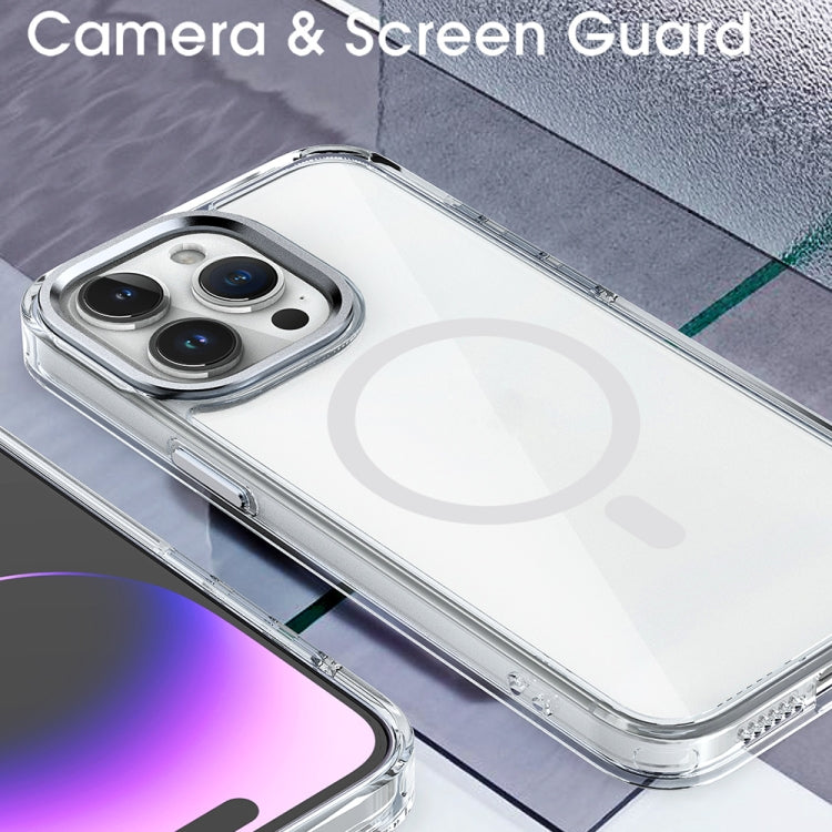 For iPhone 13 Pro Max MagSafe Magnetic Clear Phone Case(Purple) - iPhone 13 Pro Max Cases by PMC TechLife | Online Shopping South Africa | PMC TechLife