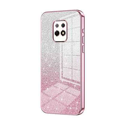 For Xiaomi Redmi 10X 5G Gradient Glitter Powder Electroplated Phone Case(Pink) - Xiaomi Cases by PMC Jewellery | Online Shopping South Africa | PMC Jewellery | Buy Now Pay Later Mobicred