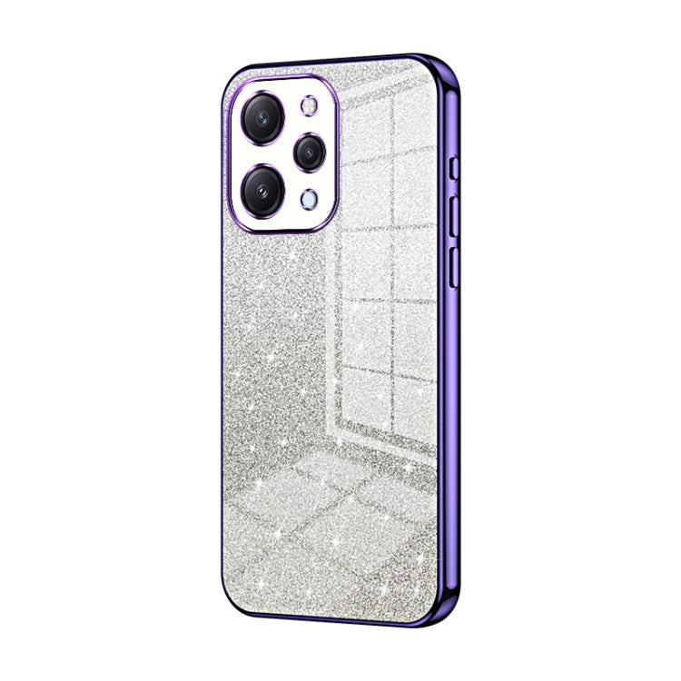 For Xiaomi Redmi 12 / Redmi Note 12R Gradient Glitter Powder Electroplated Phone Case(Purple) - Xiaomi Cases by PMC Jewellery | Online Shopping South Africa | PMC Jewellery | Buy Now Pay Later Mobicred