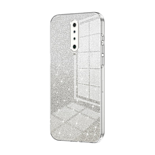 For Xiaomi Redmi K30 / K30 5G Gradient Glitter Powder Electroplated Phone Case(Transparent) - Xiaomi Cases by PMC Jewellery | Online Shopping South Africa | PMC Jewellery | Buy Now Pay Later Mobicred